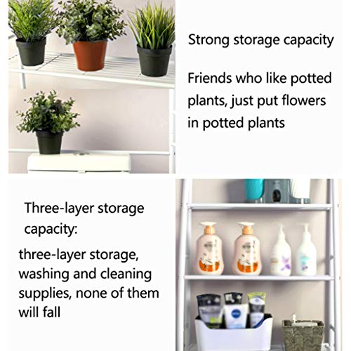 Hokcus Multi-Functional Shelf Washer Storage Frames for Over Toilet Floor Standing Toilet Storage Rack,Bathroom Multifunctional Storage Shelf,3 Tier Floor Stand Organising Rack,Thi