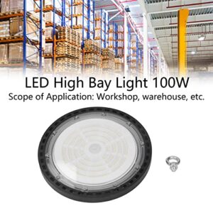 YYQTGG UFO High Bay Light, Waterproof AC 85‑265V Integrated Die Casting LED High Bay Light 100W IP65 Protection Good Heat Dissipation for Garage