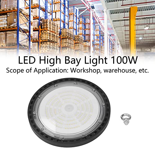 YYQTGG UFO High Bay Light, Waterproof AC 85‑265V Integrated Die Casting LED High Bay Light 100W IP65 Protection Good Heat Dissipation for Garage