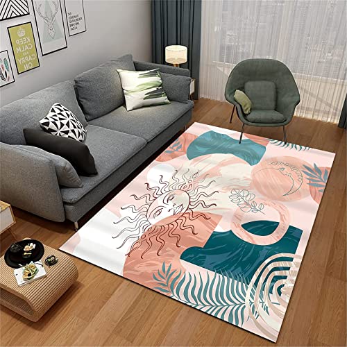 Boho Rainbow Tree of Life Aesthetics Sublime Sun Area Rug 3D Printed Carpet Floor Mat for Living Room and Bedroom Home Decoration 5.25 x 7.5 ft/63 x 90 in