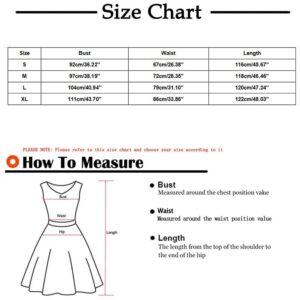 Sundresses for Women, Mexican Dress Women Country Dresses to Wear with Boots Summer Vestido Corto Sin Mangas para Mujer White Floral Dresses Long Sleeve Cocktail Dresses Wedding (XL, Black)