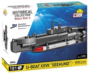cobi historical collection wwii deutsches marinemuseum u-boat xxvii seehund submarine