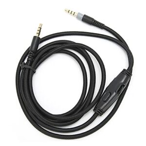 headphone cord, headphone cable 3.5mm male to male audio cable with volume control for hyperx cloud