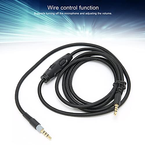 Headphone Cord, Headphone Cable 3.5mm Male to Male Audio Cable with Volume Control for HyperX Cloud