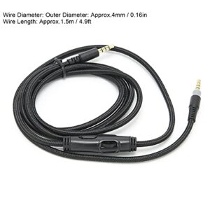 Headphone Cord, Headphone Cable 3.5mm Male to Male Audio Cable with Volume Control for HyperX Cloud