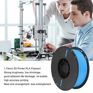 3D Printer Roll Filament, Smokeless Plastic Shell 1kg Spool 1.75mm PLA Print Filament High Accuracy for Industrial Devices(Sky Blue)