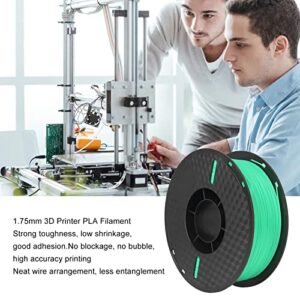 3D Printer Roll Filament, High Accuracy Consumables 1kg Spool 1.75mm PLA Print Filament for Industrial Devices(Green)