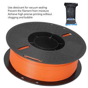 PLA Filament, 1kg 3D Printer Consumable Bubble Free Smokeless for Printing(Orange)