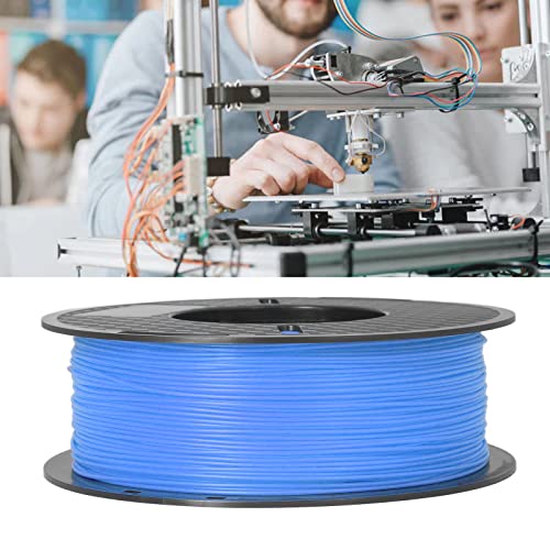 Gaeirt 3D Printer Roll Filament, Smokeless Plastic Shell 1kg Spool 1.75mm PLA Print Filament High Accuracy for Industrial Devices(Blue)