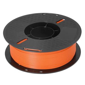 3D Printer Consumable, 1kg PLA Filament Smokeless Anti Clogging for Printing(Orange)