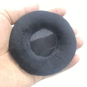 60 MM Replacement Velvet Ear Pads for ATH,Rapoo,Philips,Sony Headphones (60mm Black)