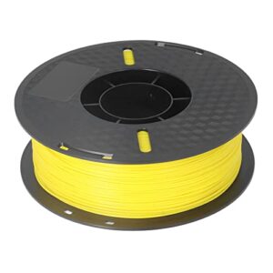 3D Printer Roll Filament, Smokeless Plastic Shell 1kg Spool 1.75mm PLA Print Filament High Accuracy for Industrial Devices(Yellow)