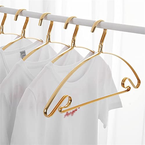 N/A Space Aluminum Hanger Household Hanger Without Trace semi-Circle Shoulder Corner Clothes Support ( Color : Rose Gold , Size : 41.5*23cm )