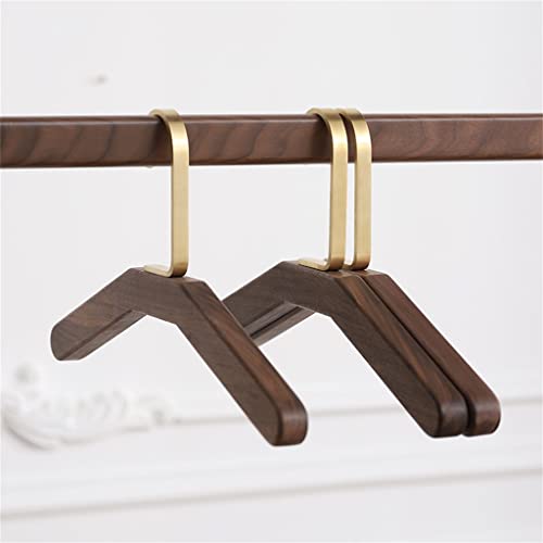 N/A Solid Wood Hanger Household -Shoulder Seamless Bag Non-Slip Clothes Hanger Set Anti-Shoulder Corner Hook Hanger