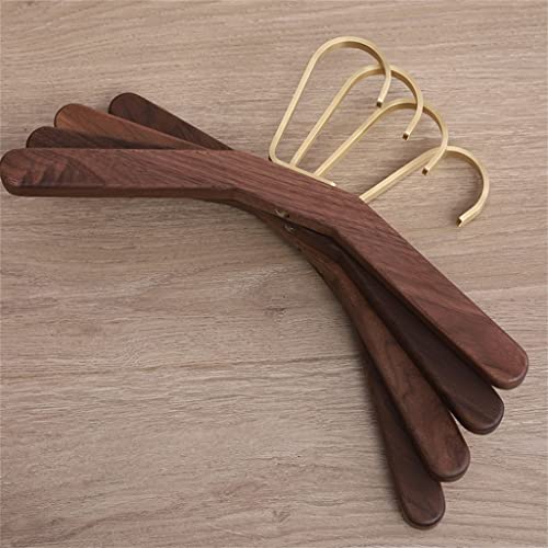 N/A Solid Wood Hanger Household -Shoulder Seamless Bag Non-Slip Clothes Hanger Set Anti-Shoulder Corner Hook Hanger