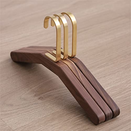 N/A Solid Wood Hanger Household -Shoulder Seamless Bag Non-Slip Clothes Hanger Set Anti-Shoulder Corner Hook Hanger