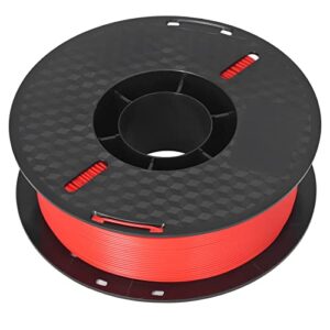 PLA Filament, 1kg 3D Printer Consumable Bubble Free Smokeless for Printing(Red)