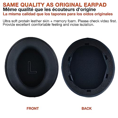 TENNMAK Earpads Replacement for Anker Soundcore Life Q35 Bluetooth Headphone Ear Pad Eartips (Black)