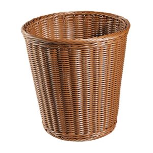 vicasky 1pc rattan trash can woven storage baskets seagrass storage baskets decorative storage baskets wicker garbage basket fake rattan trash can garbage containers woven rubbish can