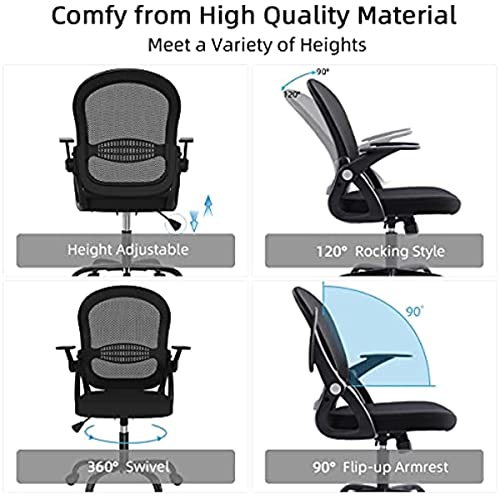 YLYAJY Mesh Office Chair Mesh Desk Chair Lumbar Support Computer Chair Adjustable Lumbar Support (Color : E, Size : 1)