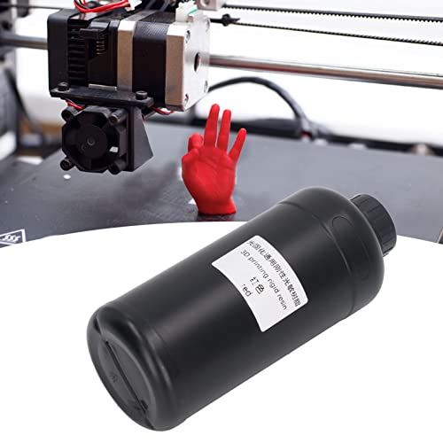 Curing Rigid Resin, High Accuracy 1000ml Good Fluidity 3D Printer Resin Stretch Resistant Low Shrinkage with Less Odor for Desktop Models(Red)
