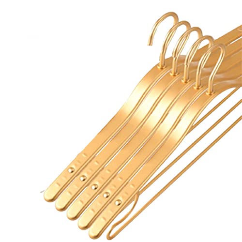 N/A 5-Pack Metal Hangers Aluminum Alloy Non-Slip Thickened Winter Coat Hangers Household Storage Hangers