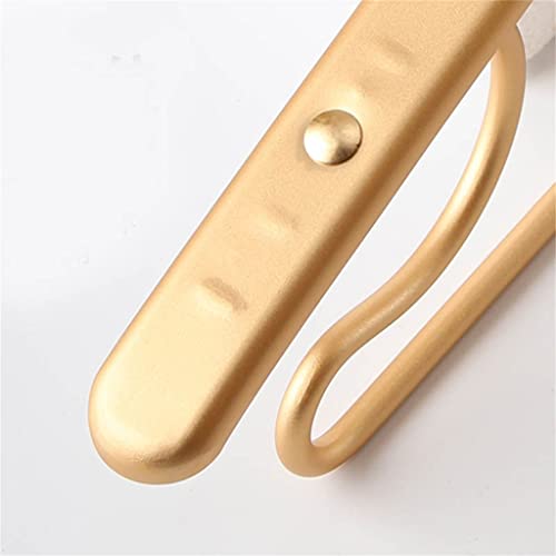 N/A 5-Pack Metal Hangers Aluminum Alloy Non-Slip Thickened Winter Coat Hangers Household Storage Hangers