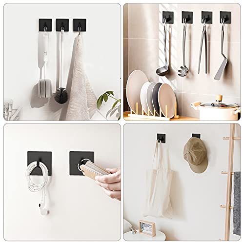 VIS'V 2 Pcs Suction Cup Hooks and 4 Pcs Adhesive Hooks