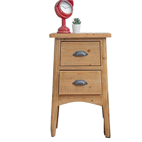 HIGOH Bedside Table Living Room Bedside Table Household Furniture Storage Cabinet Bedroom Drawer Bedside Table