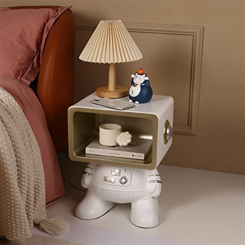 HIGOH Bedside Table Style Flower Bedside Table Room Decoration Bedroom Decoration Bedside Table Living Room Decoration