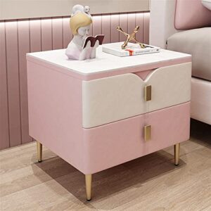 HIGOH Bedside Table Storage Bedside Table Mobile Dresser Coffee Bedside Table