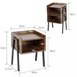 HIGOH Bedside Table Wooden Bedside Table Dresser Bedside Table Bedroom Furniture Accessories Bedside Table Bedside Table