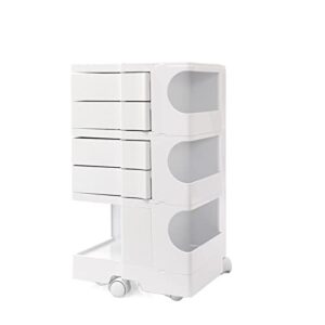 higoh bedside table bed table small apartment movable lockers sofa side wardrobe bedside cabinet (color : 1)