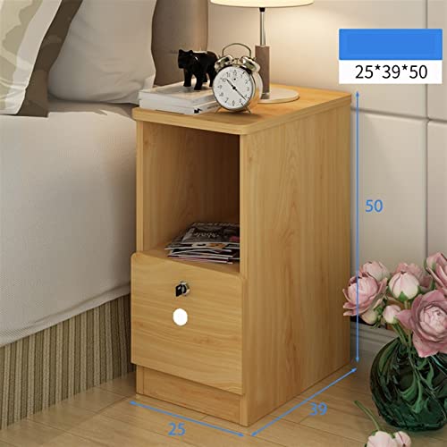 HIGOH Bedside Table Bedside Cabinet Modern Simple Storage Cabinet Storage Cabinet Bedside Cabinet (Color : 4)