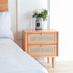 HIGOH Bedside Table Bedside Cabinet Household Living Room Storage Side Cabinet Home Storage Cabinet Bedroom Furniture Nightstand