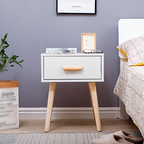 HIGOH Bedside Table Bedroom Bedside Table Coffee Modern Storage Drawer Bedside Table Bedroom Dresser Bedroom Furniture