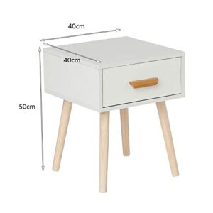 HIGOH Bedside Table Bedroom Bedside Table Coffee Modern Storage Drawer Bedside Table Bedroom Dresser Bedroom Furniture