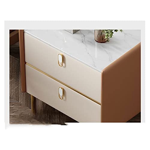 HIGOH Bedside Table Bedroom Small Bedside Table Bedroom Dressers Mobile Luxury Nightstand Organizer Unique Bedroom Cabinets