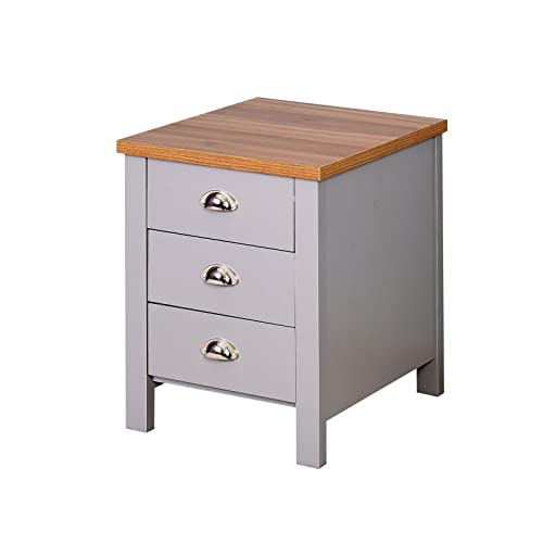 HIGOH Bedside Table Nightstands Bedside Table Multi-Function Living Room Bedroom Storage Cabinet with Drawers