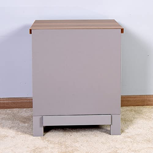 HIGOH Bedside Table Nightstands Bedside Table Multi-Function Living Room Bedroom Storage Cabinet with Drawers