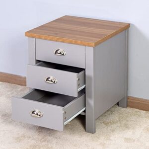 HIGOH Bedside Table Nightstands Bedside Table Multi-Function Living Room Bedroom Storage Cabinet with Drawers