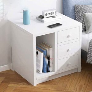 HIGOH Bedside Table Minimalist Bedside Table Bedroom Closet Dresser Cozy Bedside Table Bedroom Cabinet