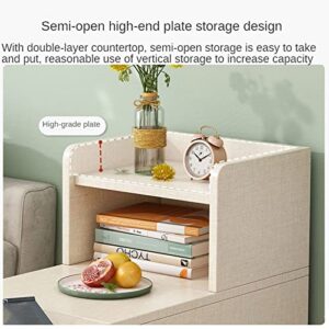 HIGOH Bedside Table Bedside Table Simple Bedside Table Home Living Room Bedroom Sofa Side Table Small Apartment Storage Cabinet