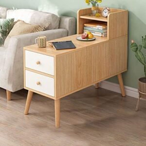 HIGOH Bedside Table Bedside Table Simple Bedside Table Home Living Room Bedroom Sofa Side Table Small Apartment Storage Cabinet