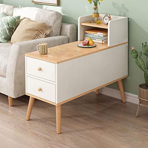 HIGOH Bedside Table Bedside Table Simple Bedside Table Home Living Room Bedroom Sofa Side Table Small Apartment Storage Cabinet