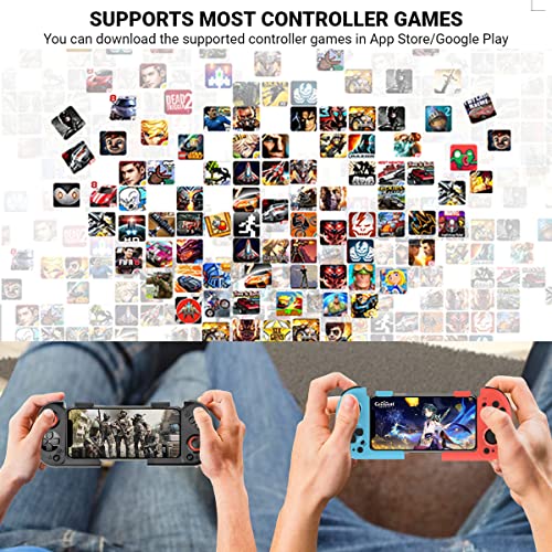 arVin Mobile Gaming Controller for iOS Android Wireless Gamepad Joystick iPhone 14/13/12/11, Samsung Galaxy S22/S21/S20, One Plus, Call of Duty, Genshin Impact