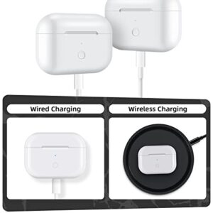 CIVPOWER Charging Case Only Compatible with Air Pod Pro 1st & 2nd Gen, Charger Case Replacement Compatible for Pro,Wireless Charger Case with Bluetooth Pairing Sync Button