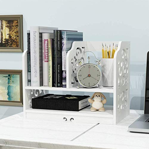 GELTDN Bookshelf Small On The Desk Simple Multifunctional Storage Shelf Convenient and Practical, A Good Product to Enhance The Taste of Home Life