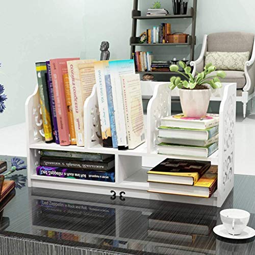 GELTDN Bookshelf Small On The Desk Simple Multifunctional Storage Shelf Convenient and Practical, A Good Product to Enhance The Taste of Home Life