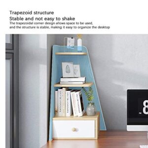 GELTDN Bookshelf Desktop Corner Desktop Simple Book Storage Rack Multi-Layer Desk Storage Rack, Make It More Convenient ( Color : E )